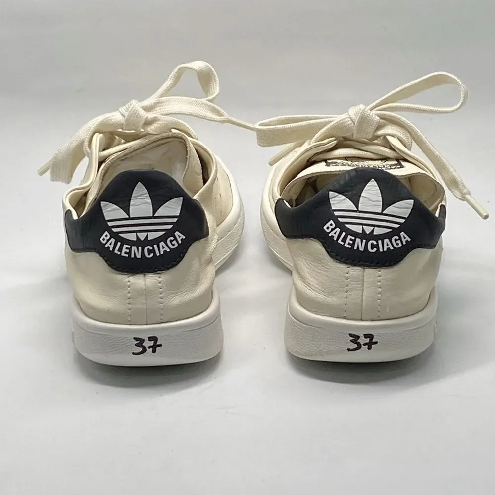 Balenciaga X Adidas Stan Smith Leather Sneakers size 37